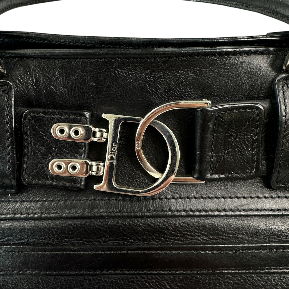 DIOR 2005 FLIGHT LEATHER HANDBAG