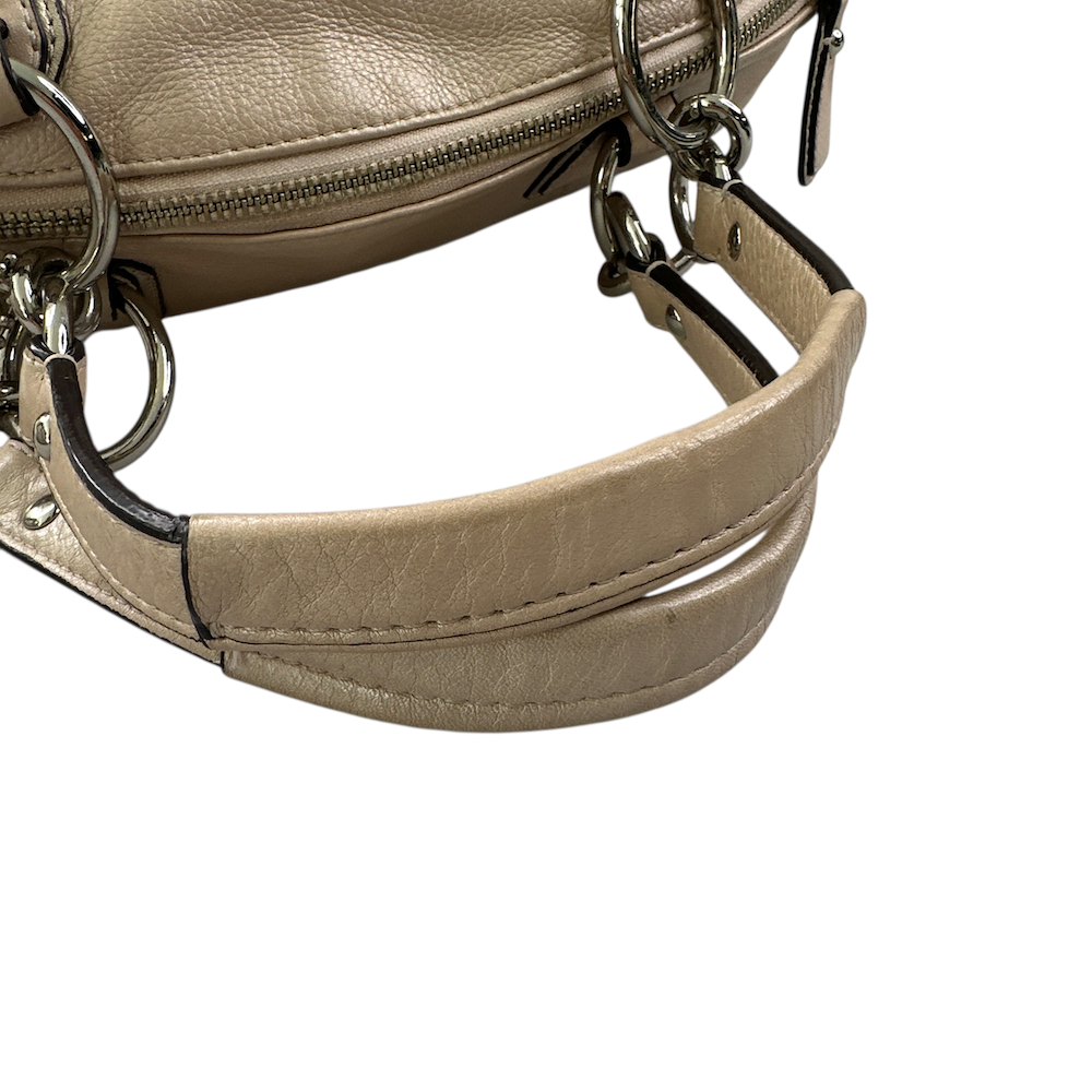 COACH LEATHER BOWLING BAG