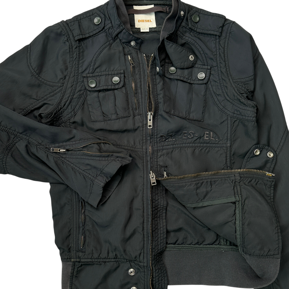 (S) DIESEL MULTI-POCKET NYLON JACKET