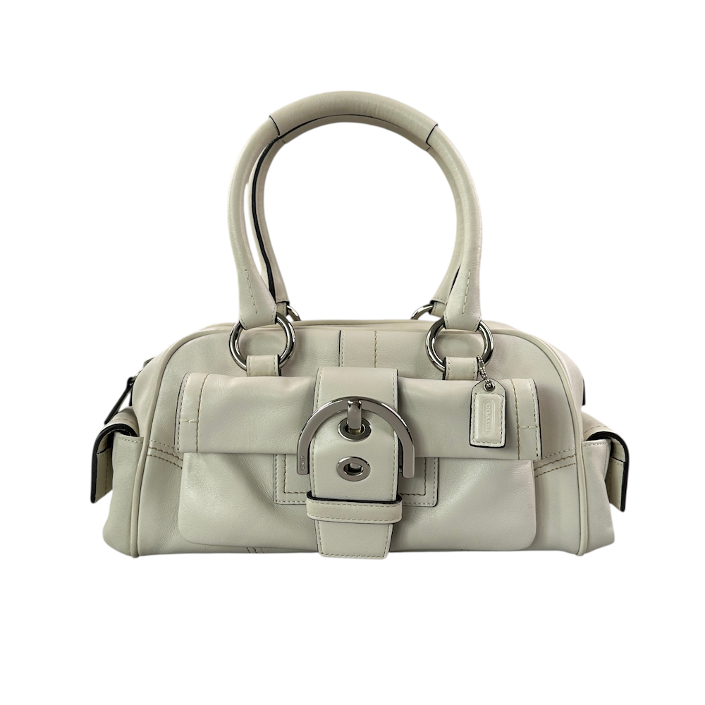 COACH LEATHER SOHO BAG - CREAM