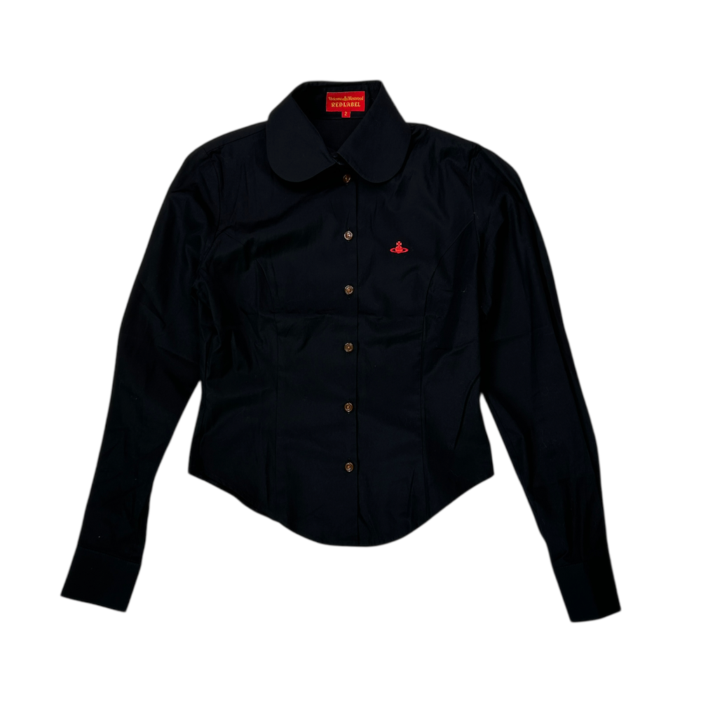 (2) VIVIENNE WESTWOOD RED LABEL CINCHED BUTTON SHIRT