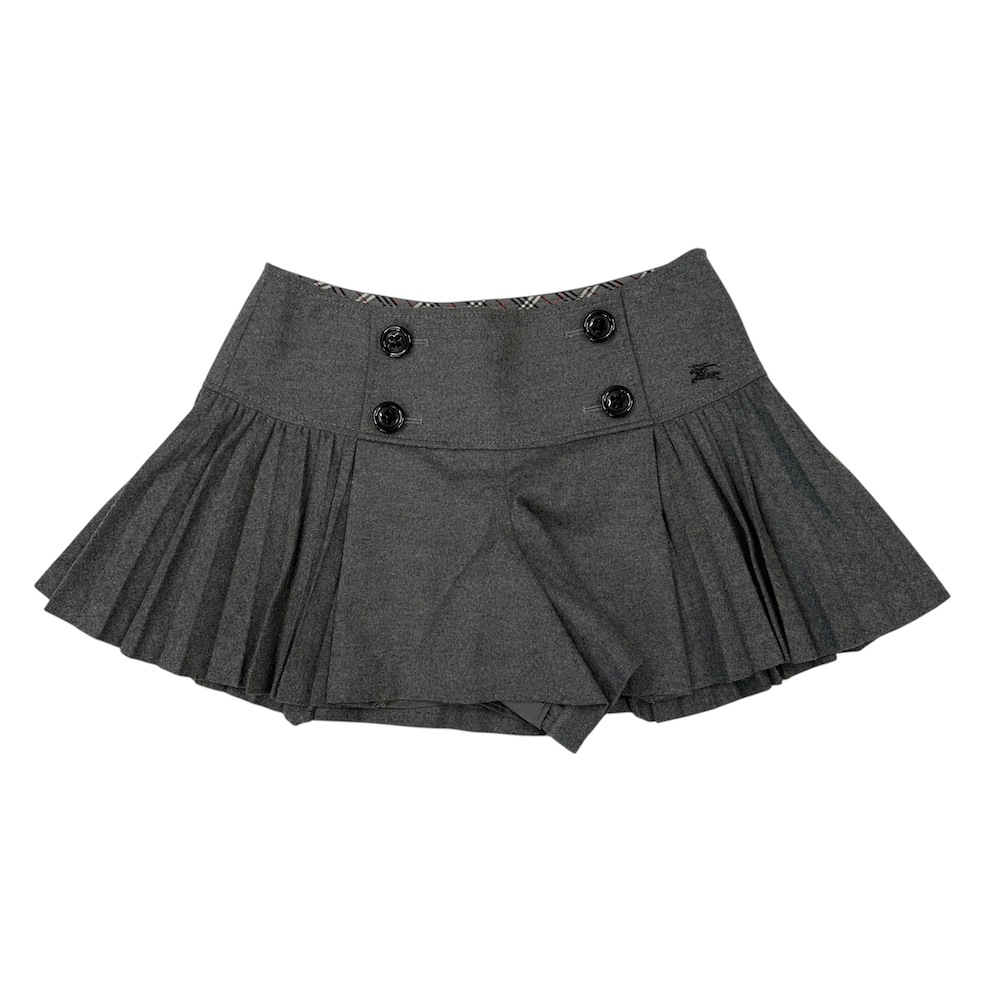 (38) BURBERRY BLUE LABEL WOOL BLEND SKIRT