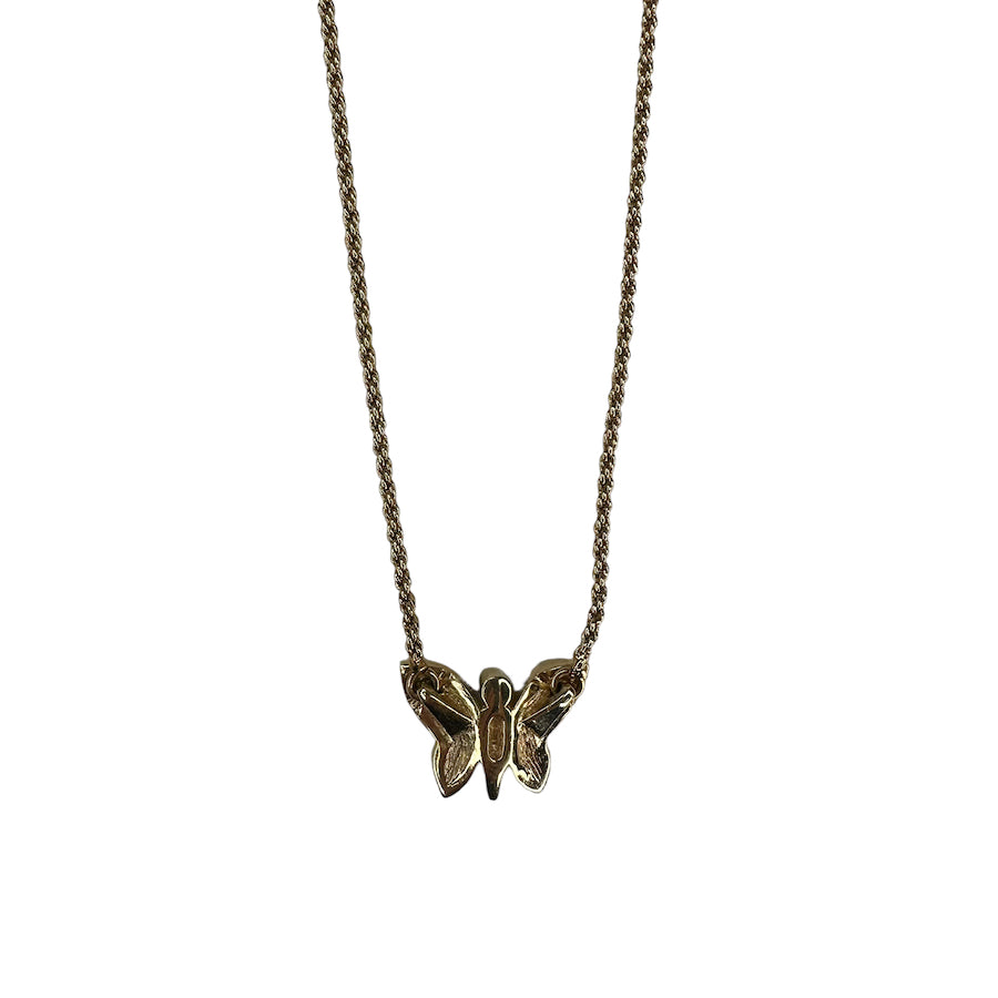 DIOR BUTTERFLY CHARM NECKLACE