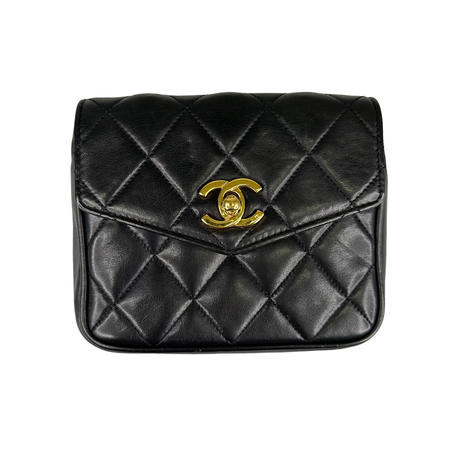 CHANEL QUILTED LEATHER WAIST BAG
