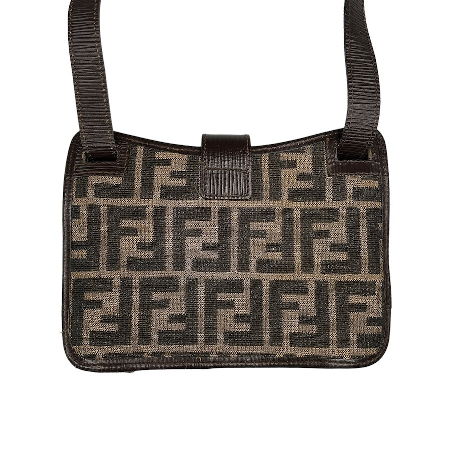 FENDI ZUCCA CANVAS CROSSBODY BAG