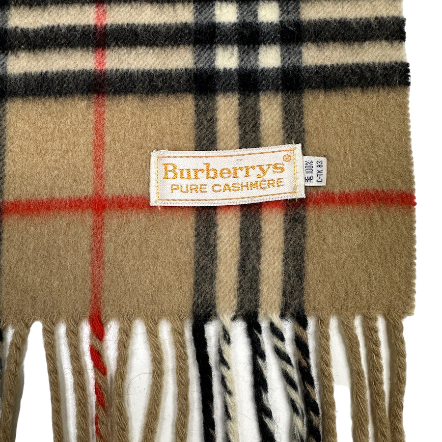 BURBERRY CASHMERE NOVA CHECK SCARF