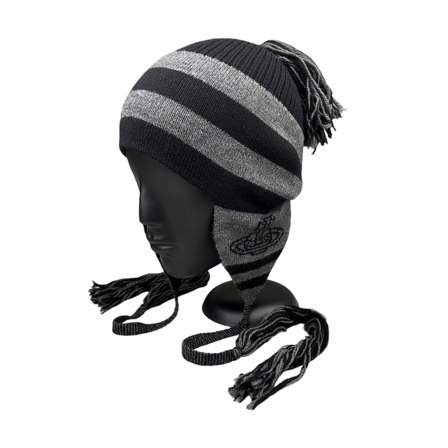 (BRAND NEW) VIVIENNE WESTWOOD GREY TASSLE BEANIE