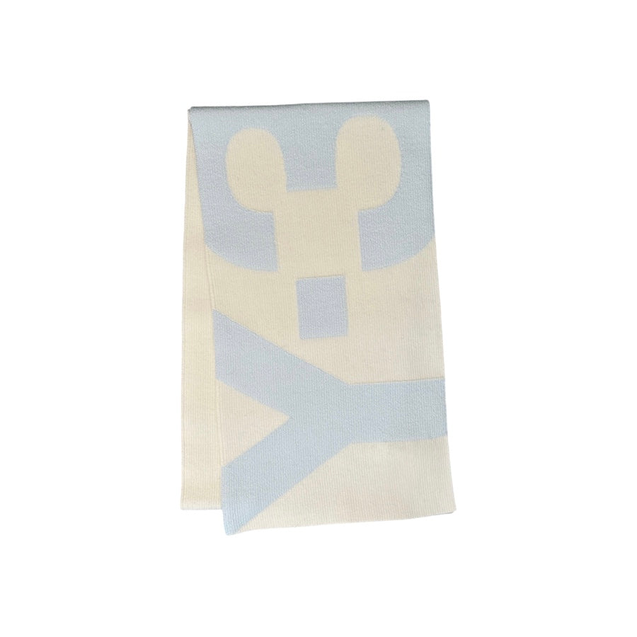 (BRAND NEW) ADIDAS Y3 YOHJI YAMAMOTO BABY BLUE/WHITE SCARF