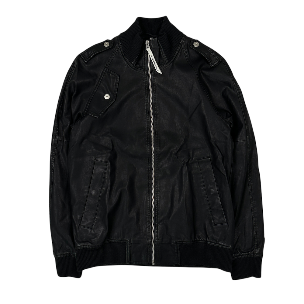 G-STAR RAW FAUX LEATHER JACKET - BLACK