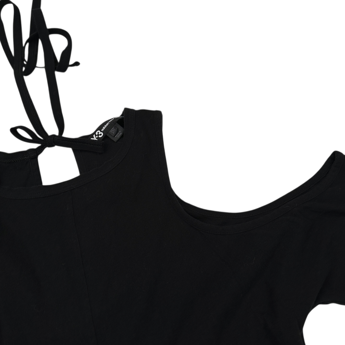 (2XS) ADIDAS Y-3 OPEN SHOULDER TOP