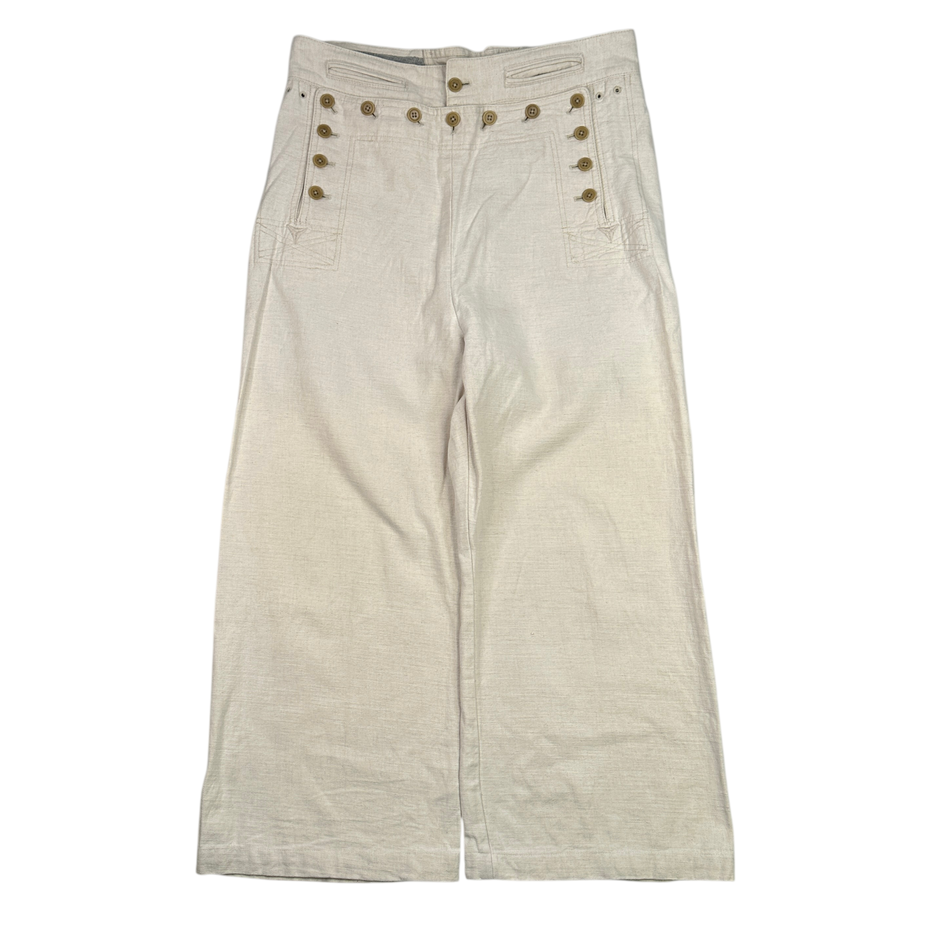 (1) VLAS BLOMME LINEN-BLEND MARINE PANTS