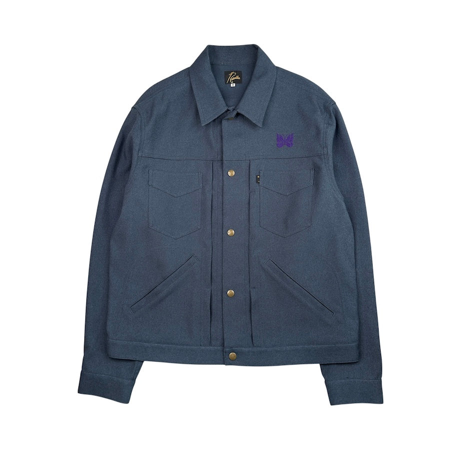 (M) NEEDLES PENNY JEAN JACKET - BLUE / PURPLE