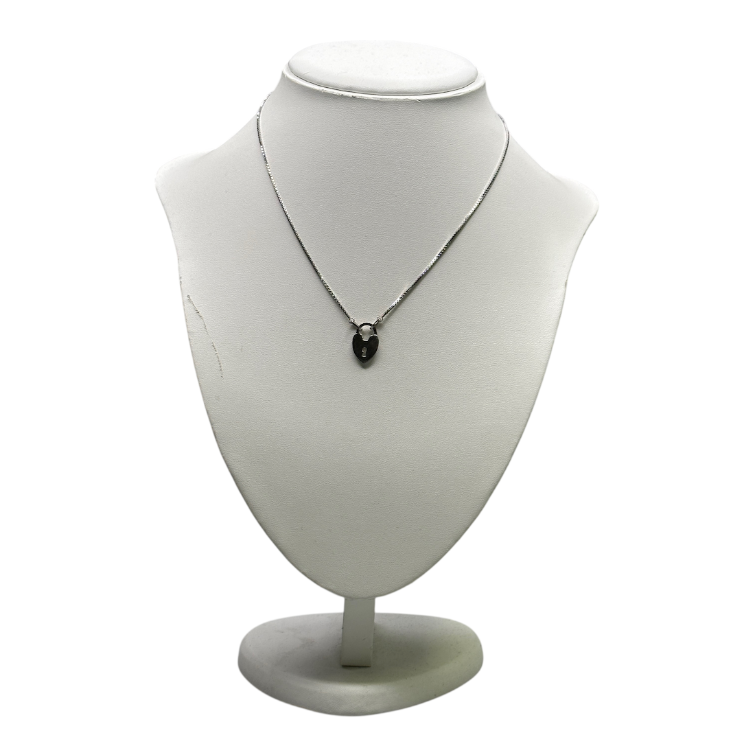 DIOR PADLOCK NECKLACE - SILVER PLATED
