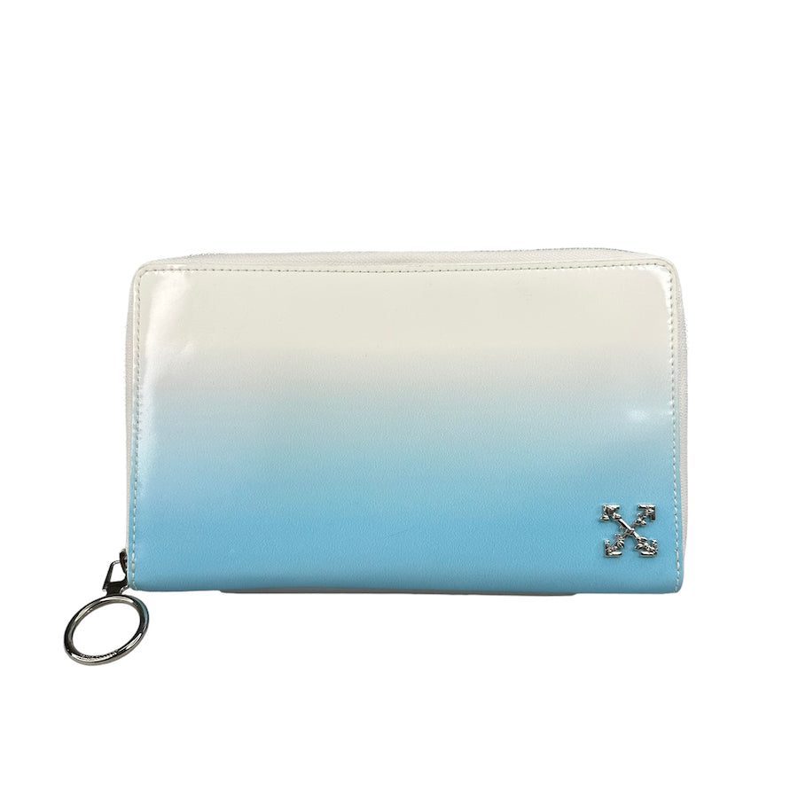 OFF-WHITE GRADIENT PATENT LEATHER WALLET