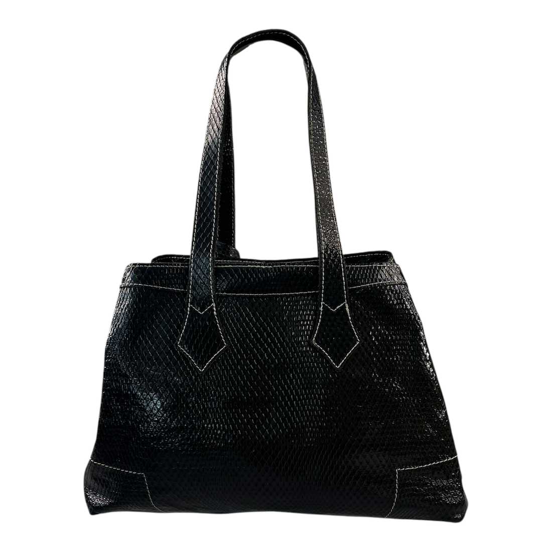 VIVIENNE WESTWOOD PYTHON LEATHER TOTE BAG