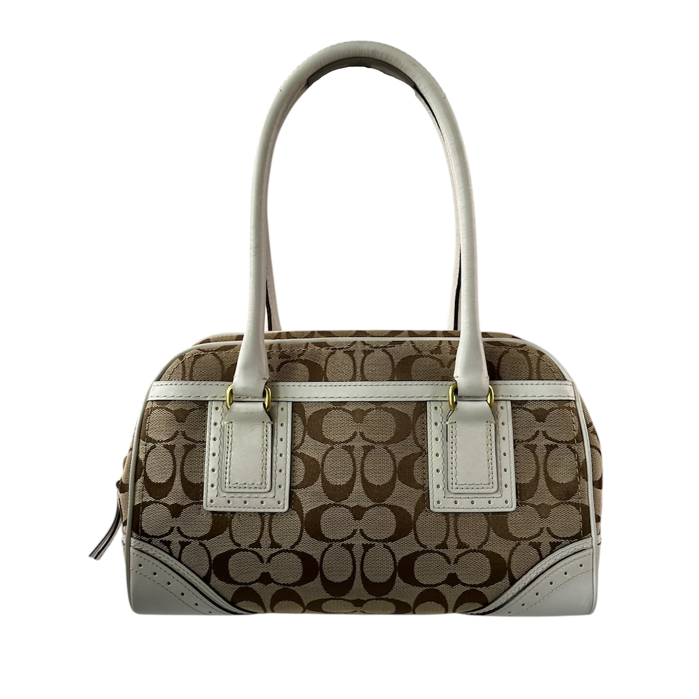 COACH SIGNATURE CANVAS SHOULDER BAG