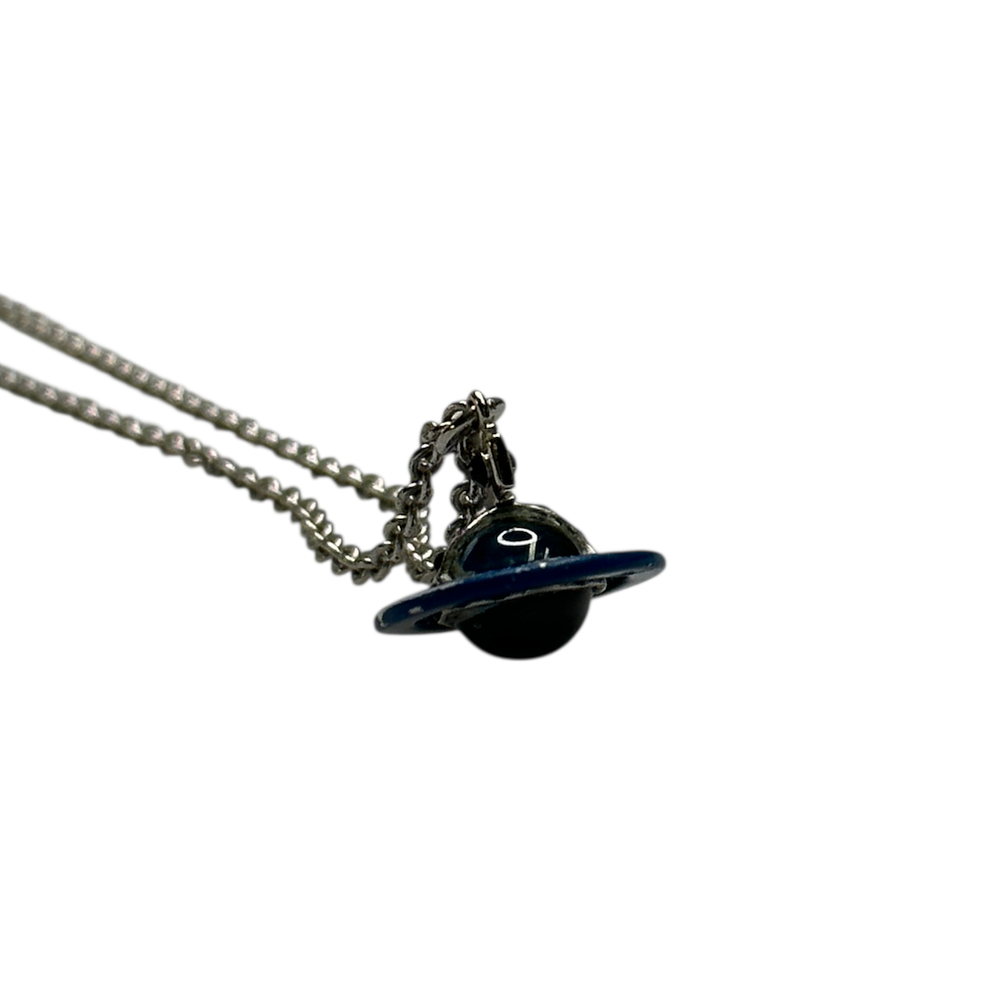 VIVIENNE WESTWOOD 3D ORB LOGO NECKLACE  - BLUE