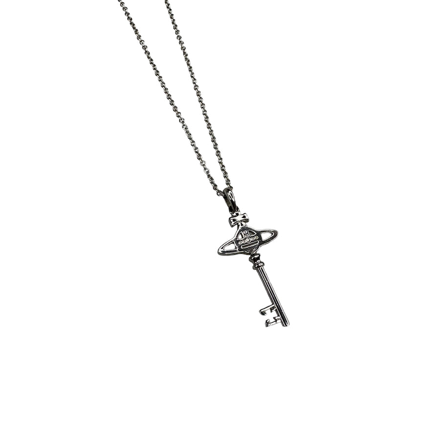 VIVIENNE WESTWOOD 925 SILVER KEY ORB NECKLACE