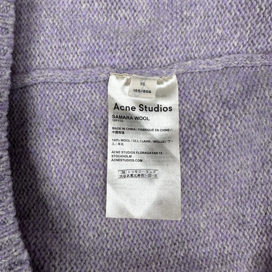 ACNE STUDIOS 2019 LIGHT LAVENDER SAMARA KNIT