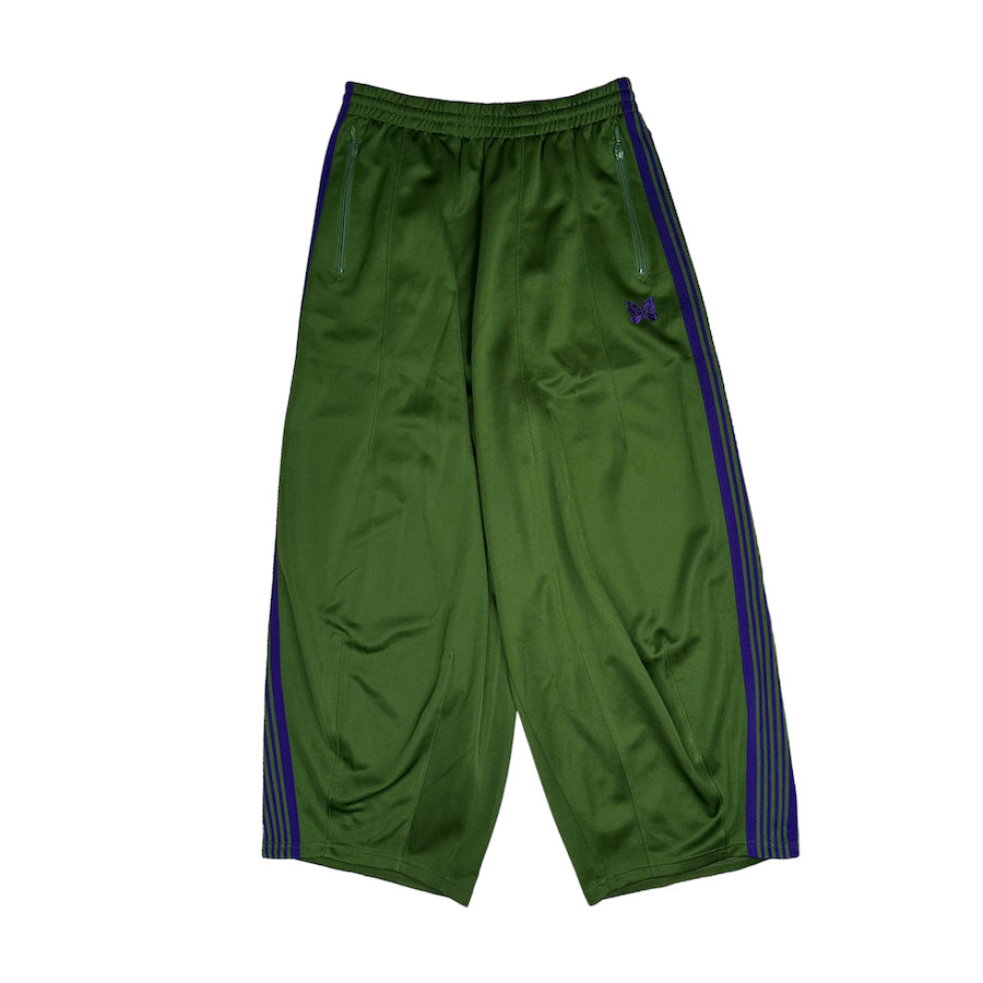 (XS) NEEDLES AW23 GREEN/PURPLE H.D TRACK PANTS