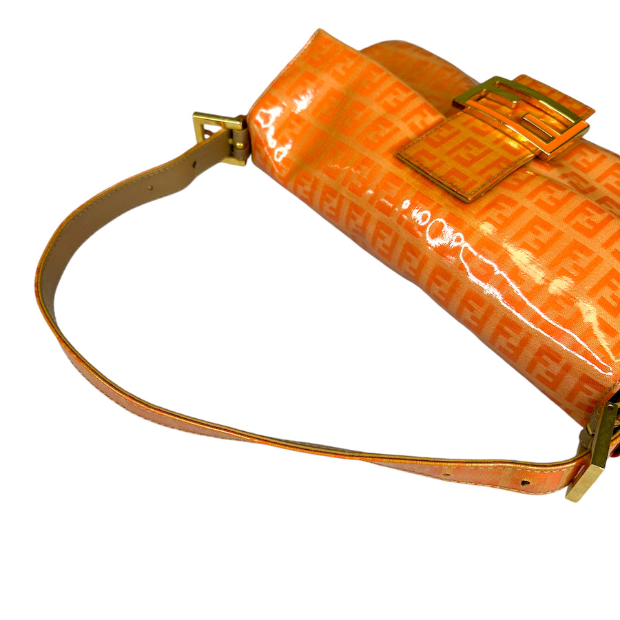 FENDI PEACH ZUCCHINO PVC BAGUETTE BAG