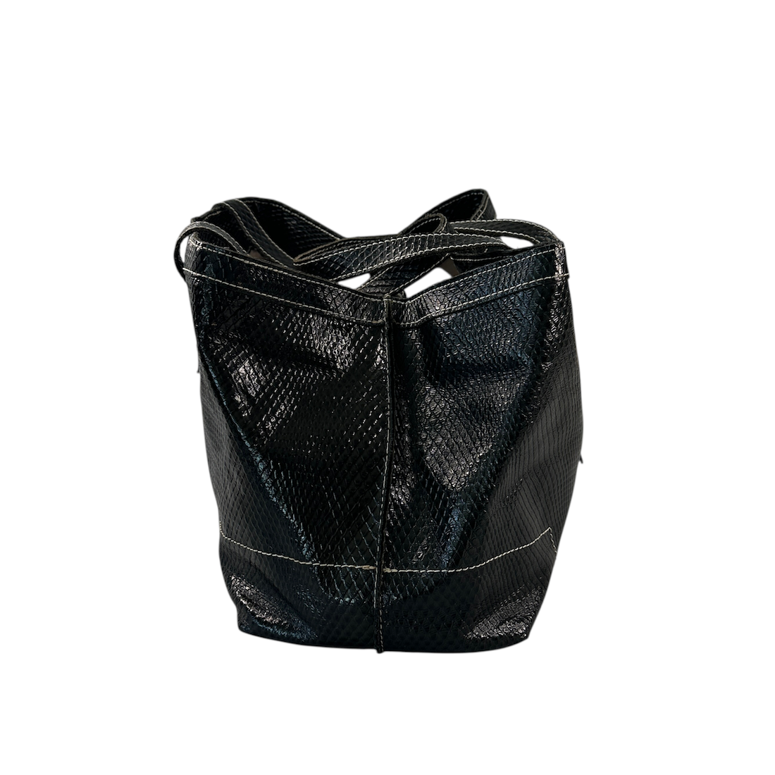 VIVIENNE WESTWOOD PYTHON LEATHER TOTE BAG
