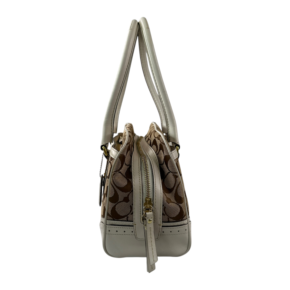 COACH SIGNATURE CANVAS SHOULDER BAG