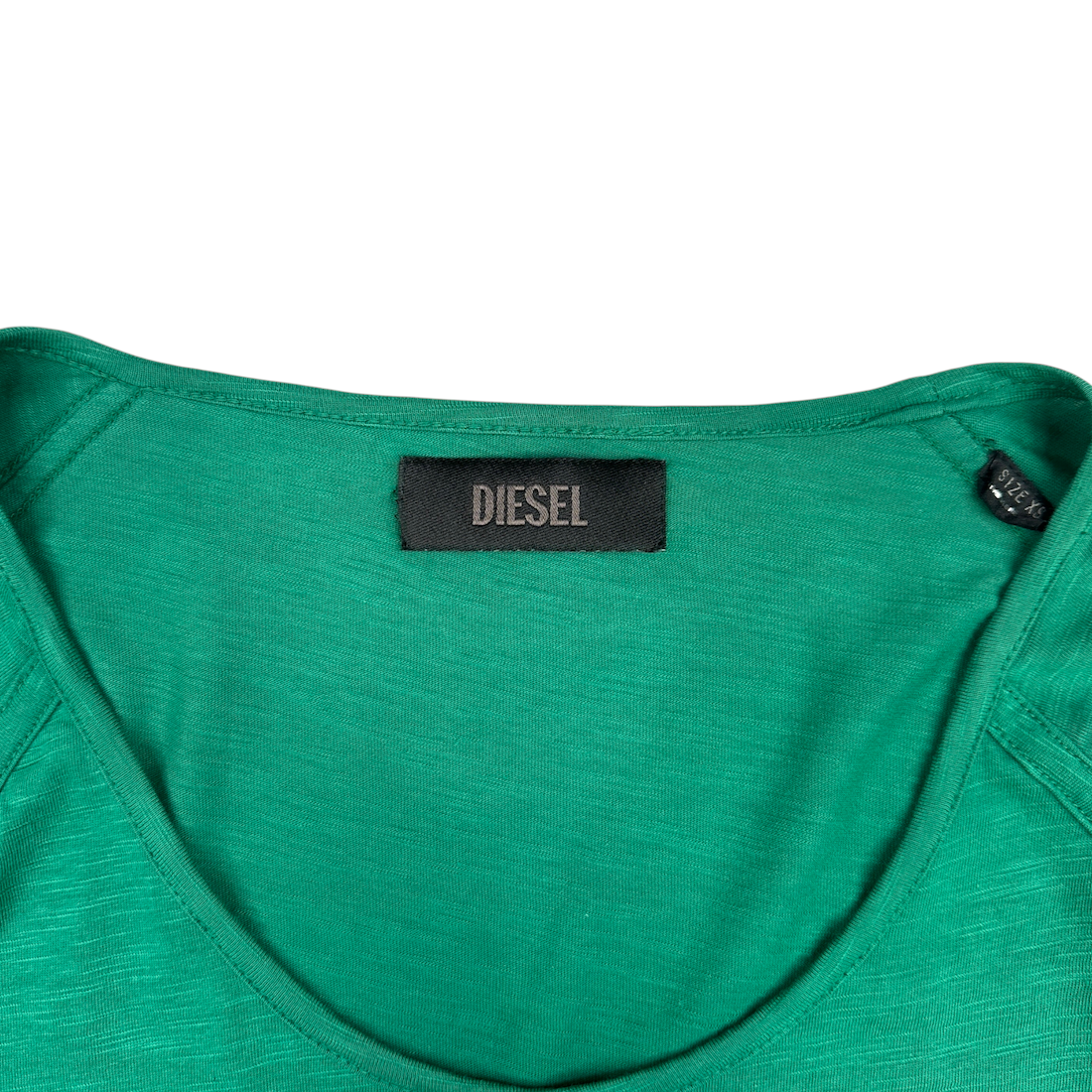 (XS) DIESEL FLAG LONG SLEEVE TOP - GREEN