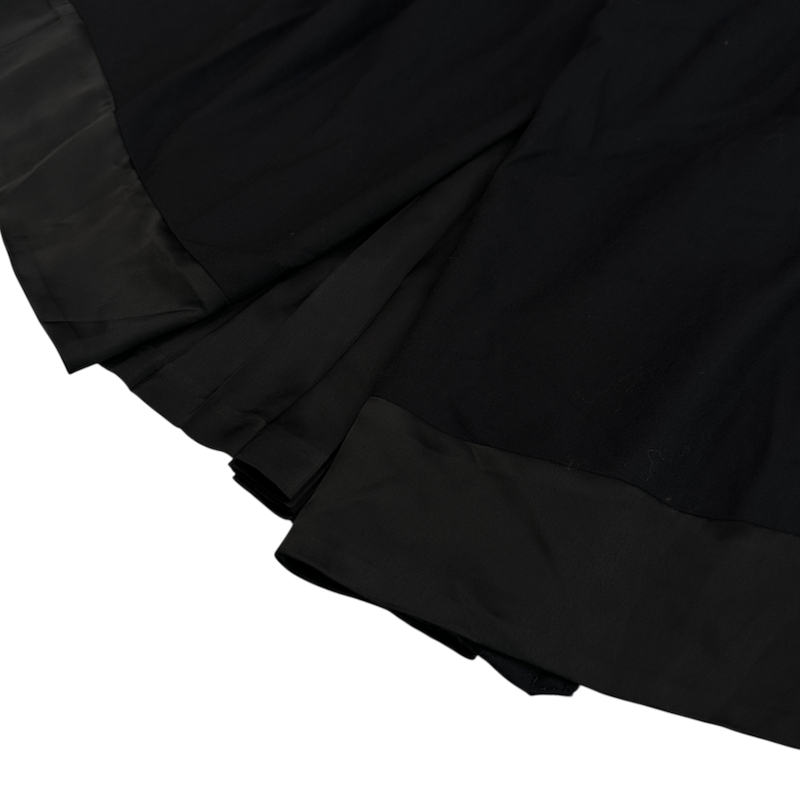 (NEW) SUNAO KUWAHARA DOUBLE LAYER PLEATED SKIRT - BLACK