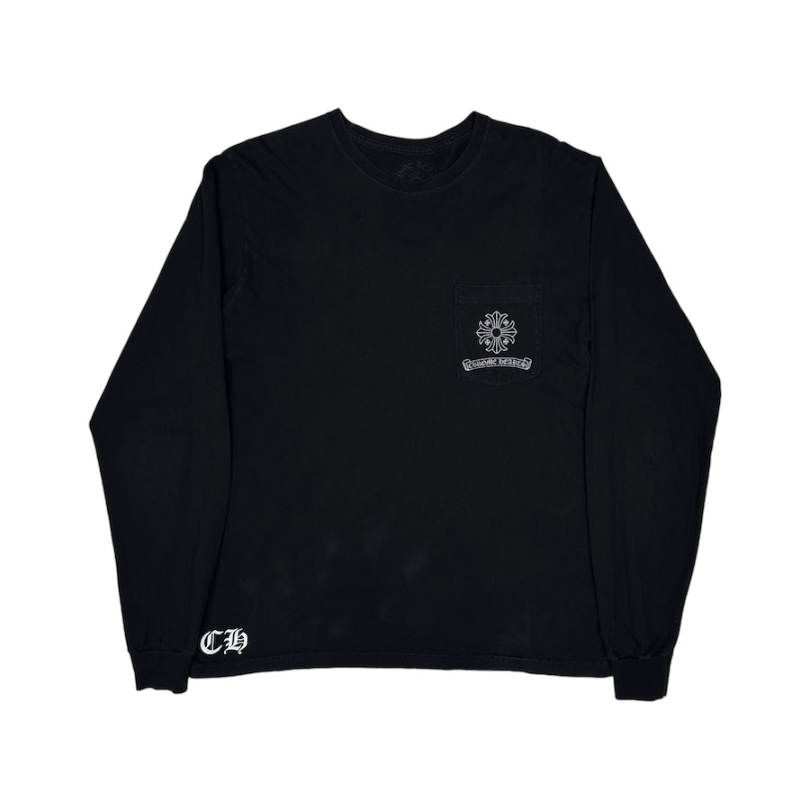 CHROME HEARTS CROSS STENCIL POCKET LONG SLEEVE