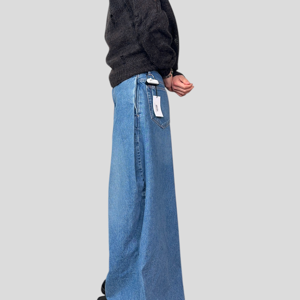 SHINYA KOZUKA ULTRA-WIDE DENIM ORDINARY CITY PANTALON