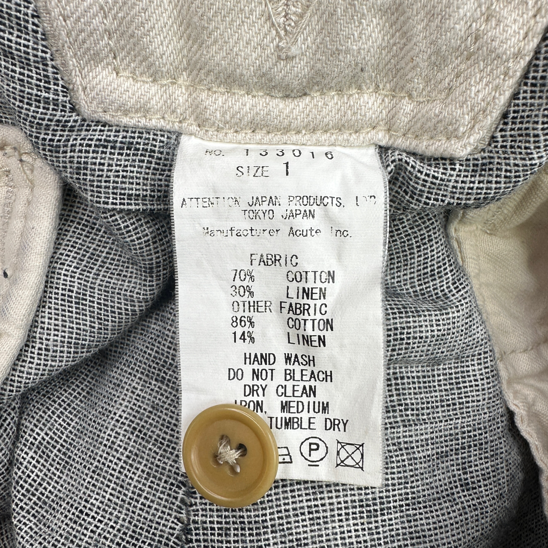 (1) VLAS BLOMME LINEN-BLEND MARINE PANTS