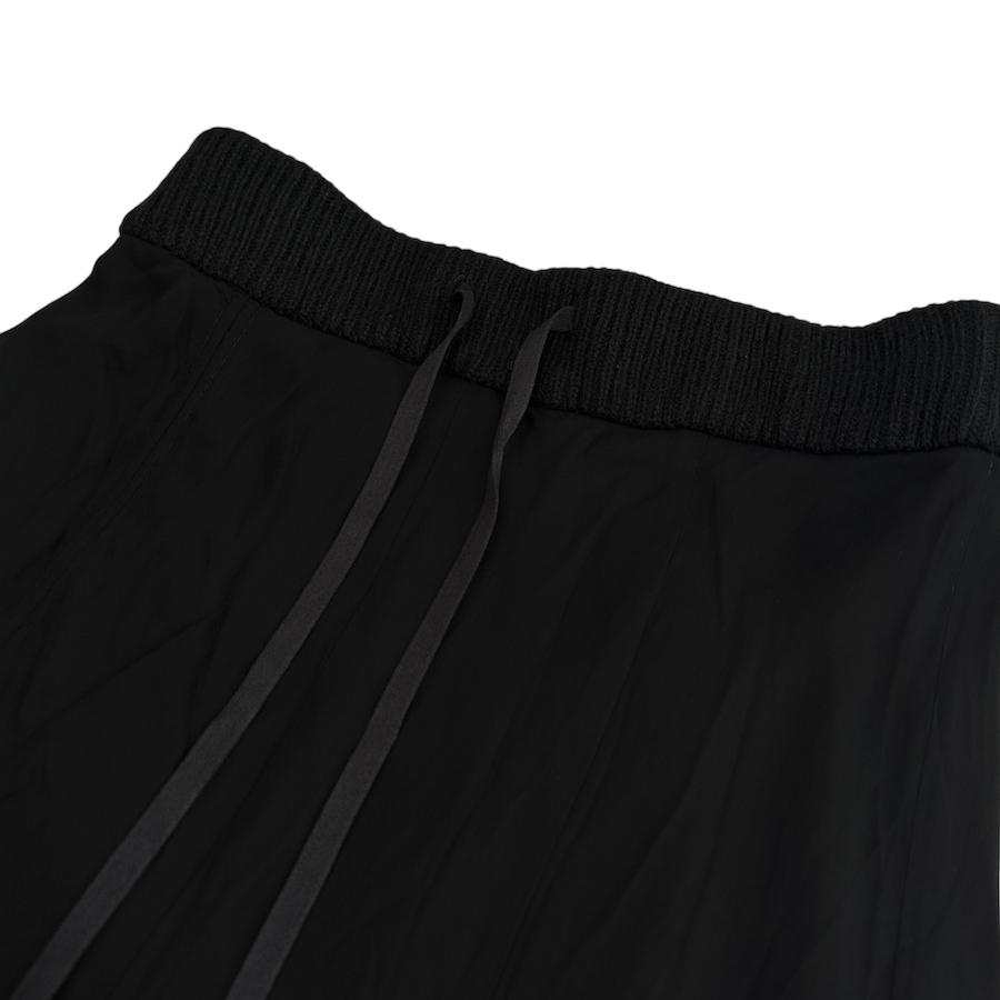 BAJRA DOUBLE LAYERED MAXI SKIRT - BLACK