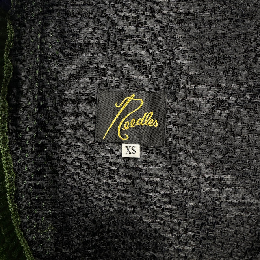 (XS) NEEDLES AW23 GREEN/PURPLE H.D TRACK PANTS