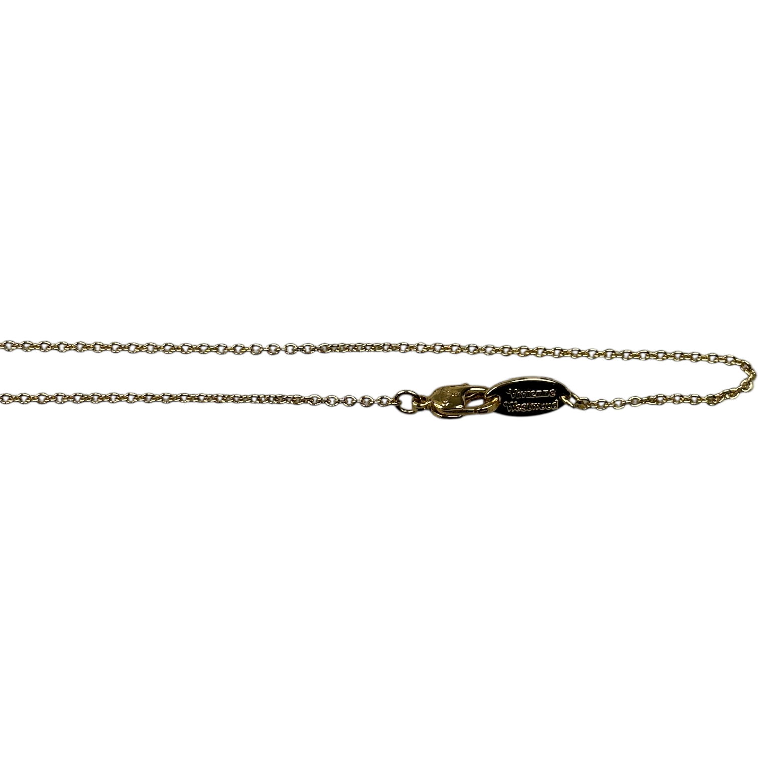 VIVIENNE WESTWOOD THIN LINES ORB NECKLACE - GOLD PLATED (I)