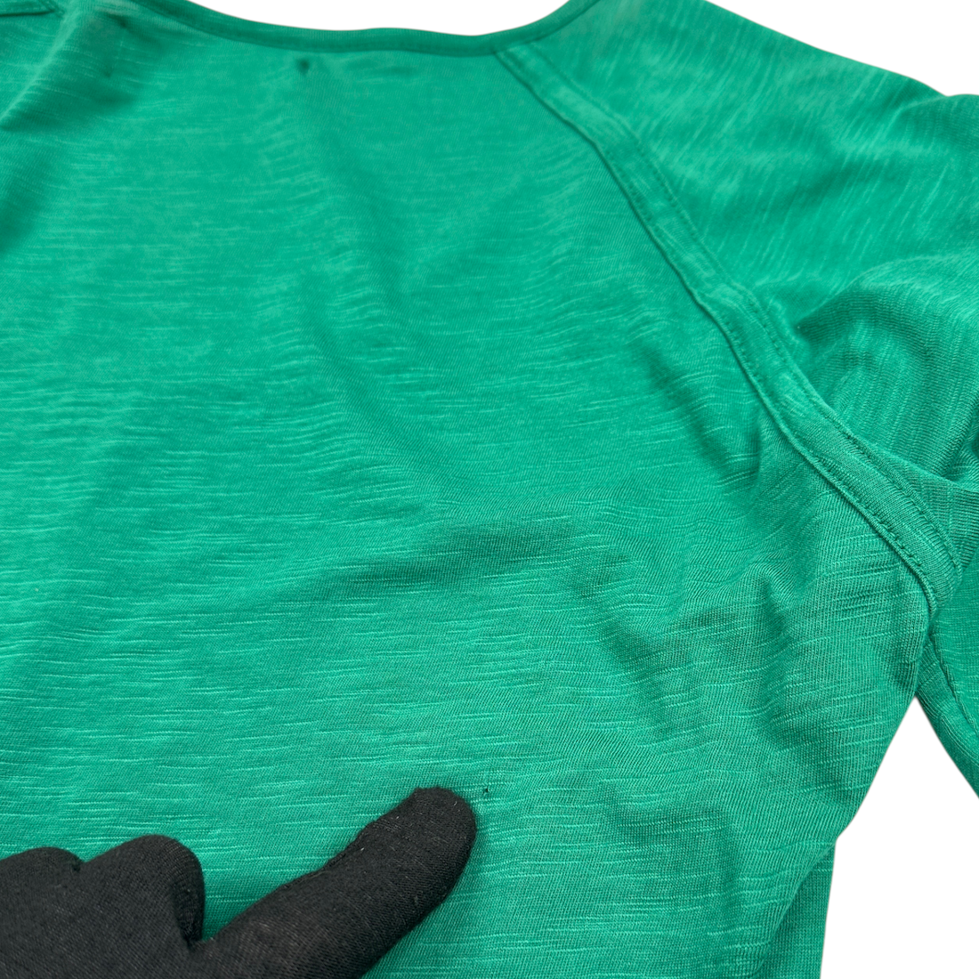 (XS) DIESEL FLAG LONG SLEEVE TOP - GREEN