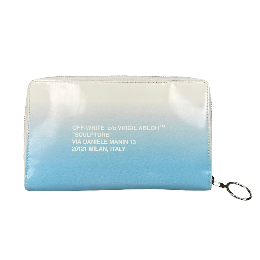 OFF-WHITE GRADIENT PATENT LEATHER WALLET