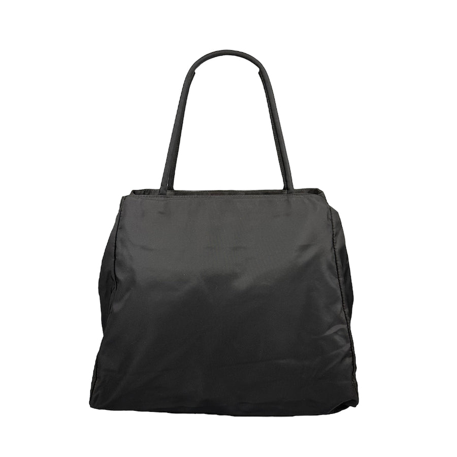 PRADA NYLON TOTE BAG BLACK