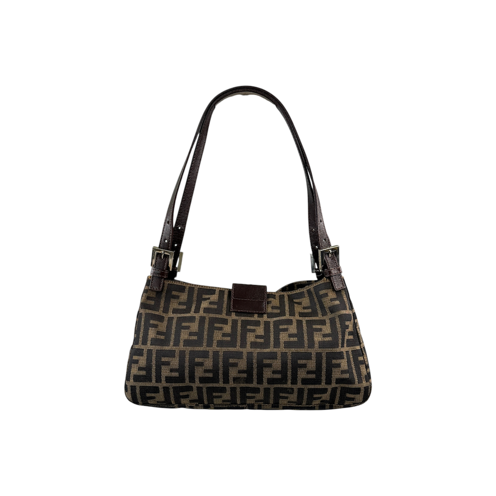 FENDI ZUCCA CANVAS SHOULDER BAG