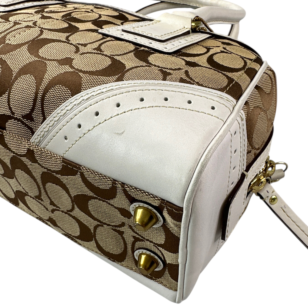 COACH SIGNATURE CANVAS SHOULDER BAG