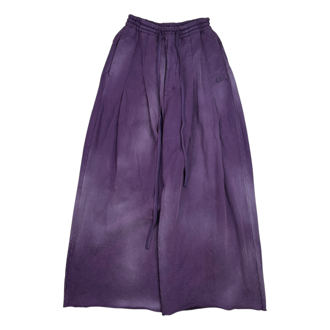 (S) SHINYA KOZUKA WASHED ORDINARY HOME BAGGY SWEATPANTS - AUBERGINE