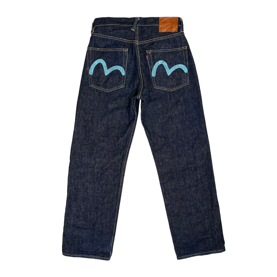 EVISU LOT 2001 BLUE DIACOCK DENIM