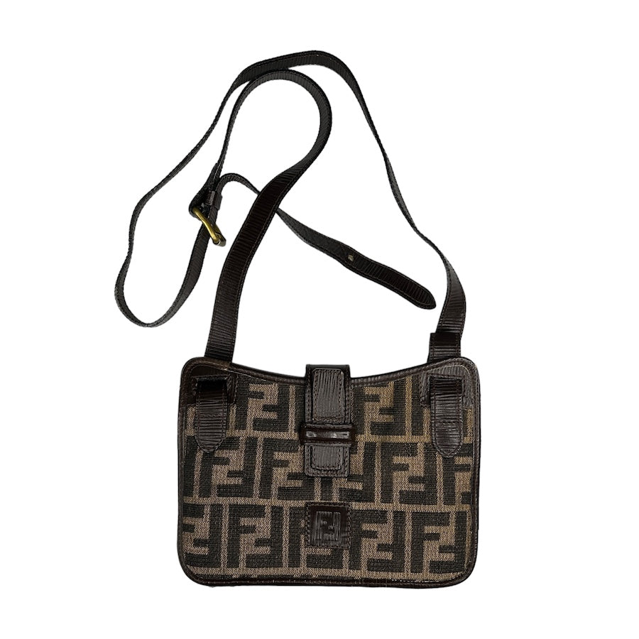 FENDI ZUCCA CANVAS CROSSBODY BAG