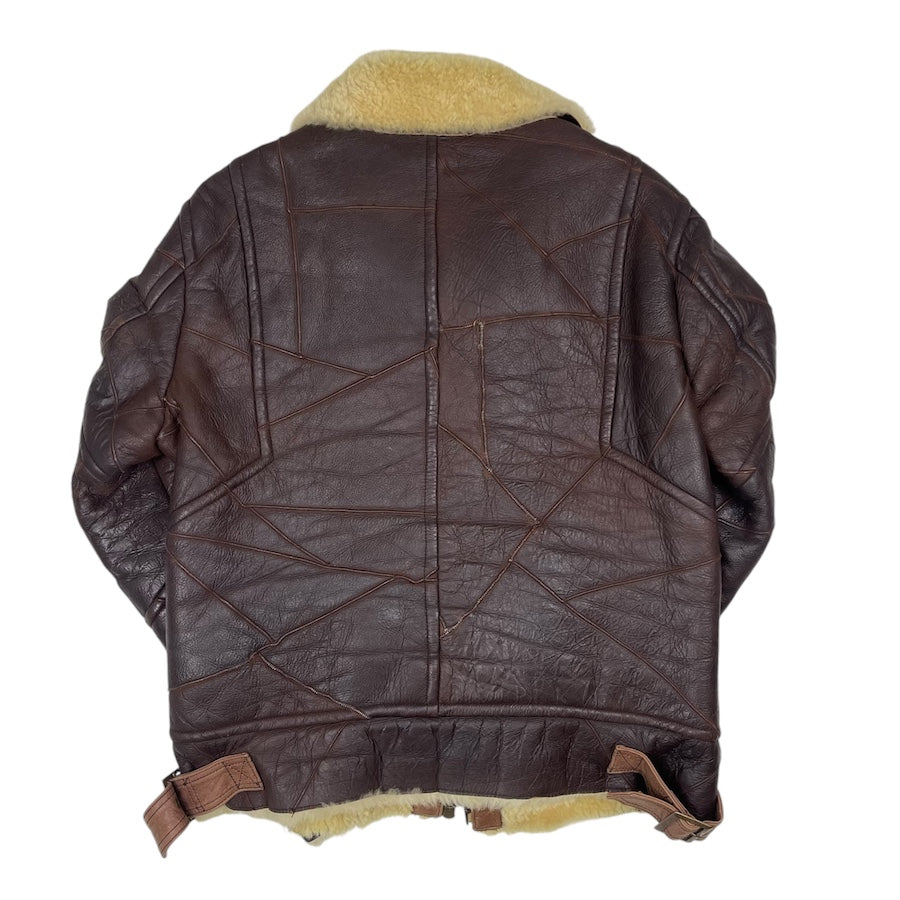 TORNADO MART FUR LINED AVIATOR JACKET - BROWN 02HRF