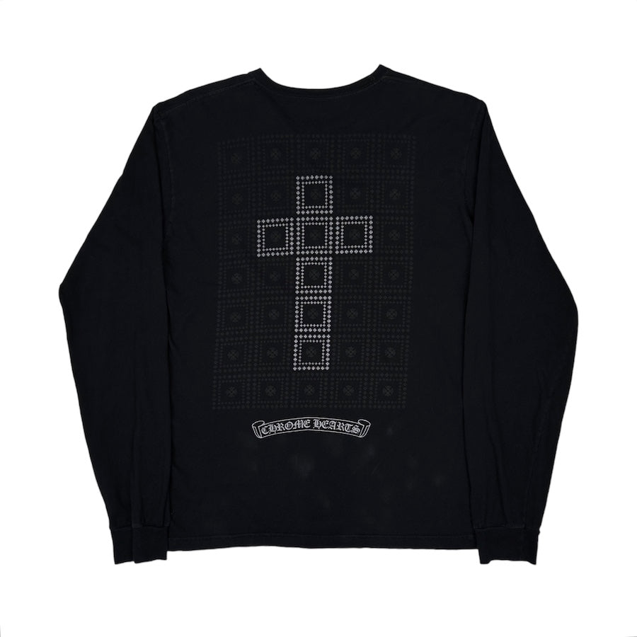 CHROME HEARTS CROSS STENCIL POCKET LONG SLEEVE