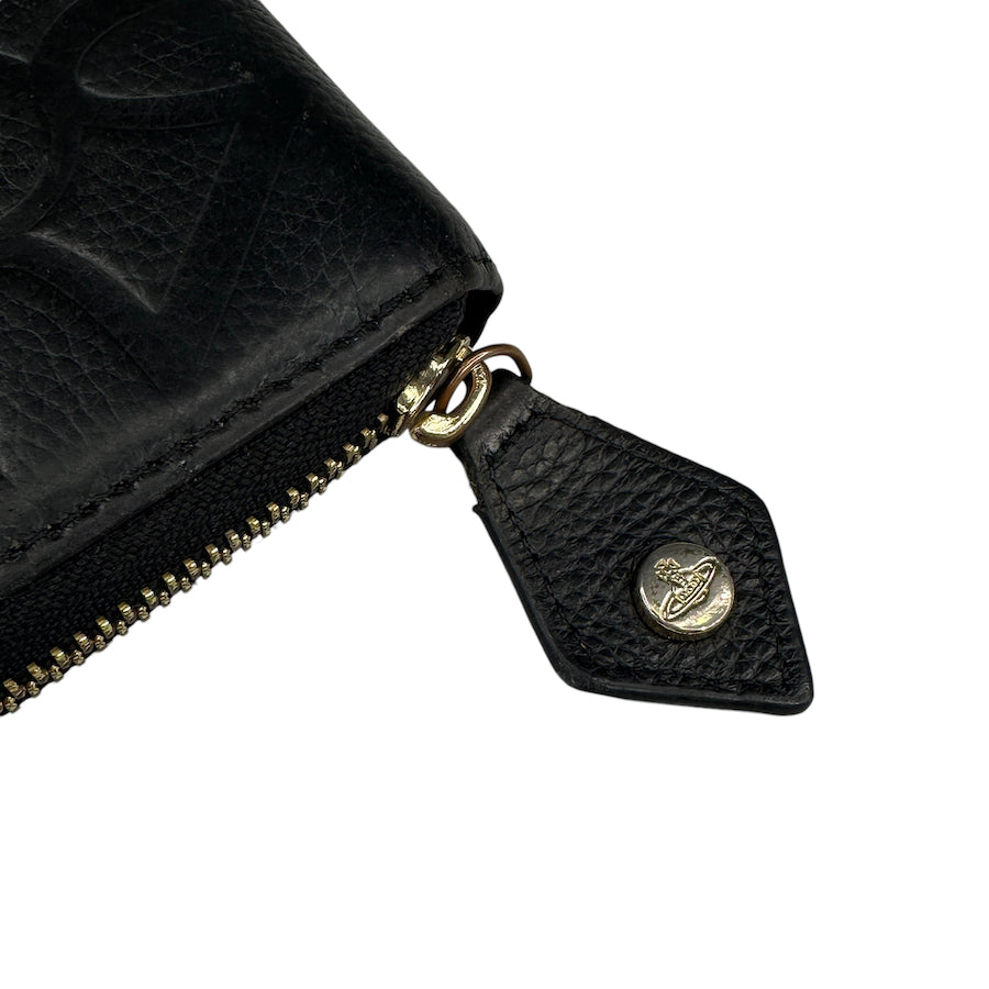 VIVIENNE WESTWOOD EMBOSSED ORB ZIP LONG WALLET