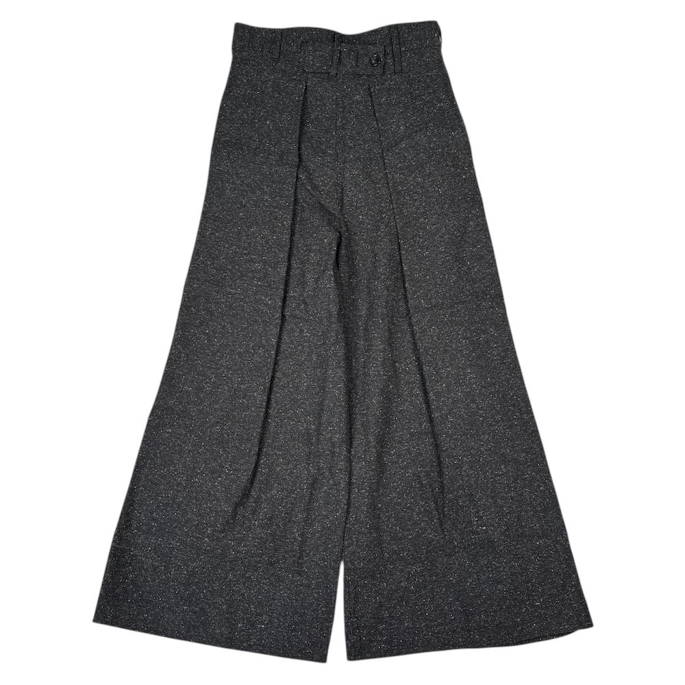 (NEW) VOAAOV 1-TUCK WIDE PANTS - GREY