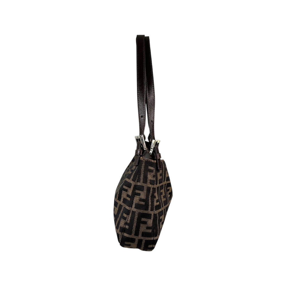 FENDI ZUCCA CANVAS SHOULDER BAG