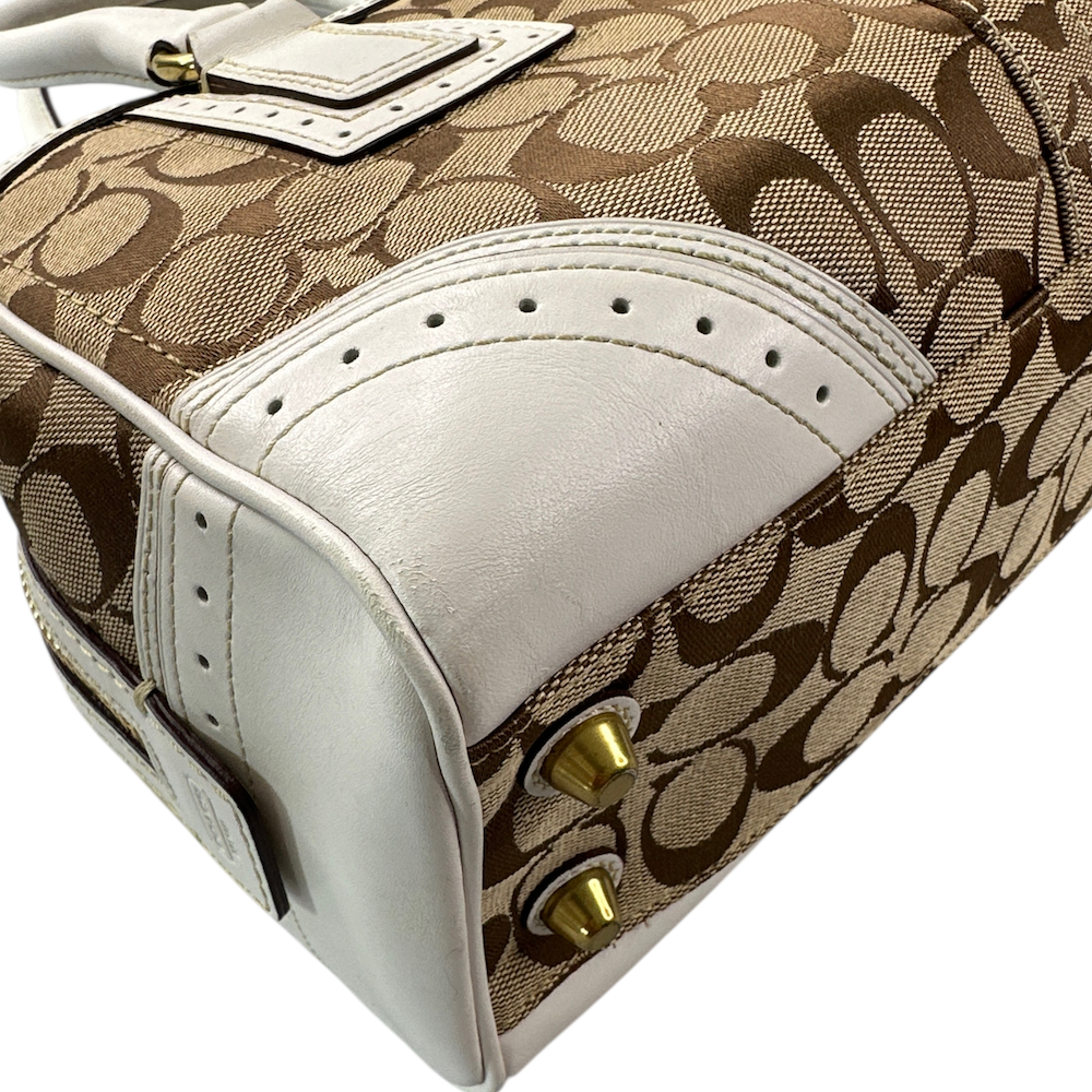 COACH SIGNATURE CANVAS SHOULDER BAG