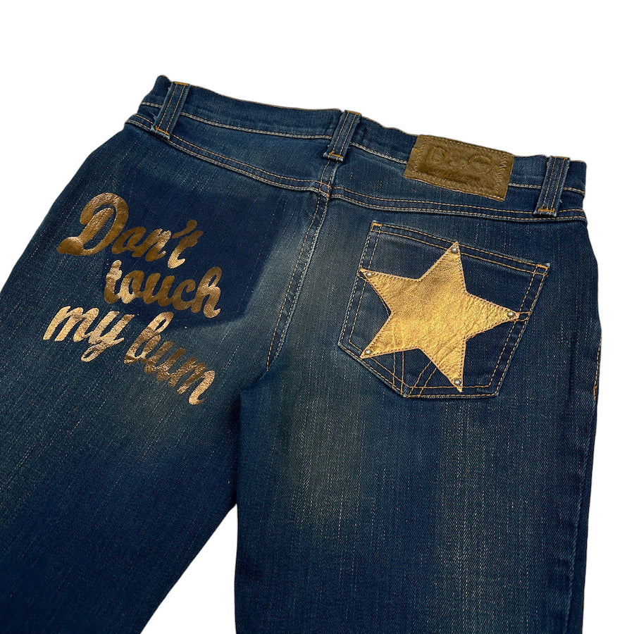 DOLCE & GABBANA "DON'T TOUCH MY BUM" JEANS